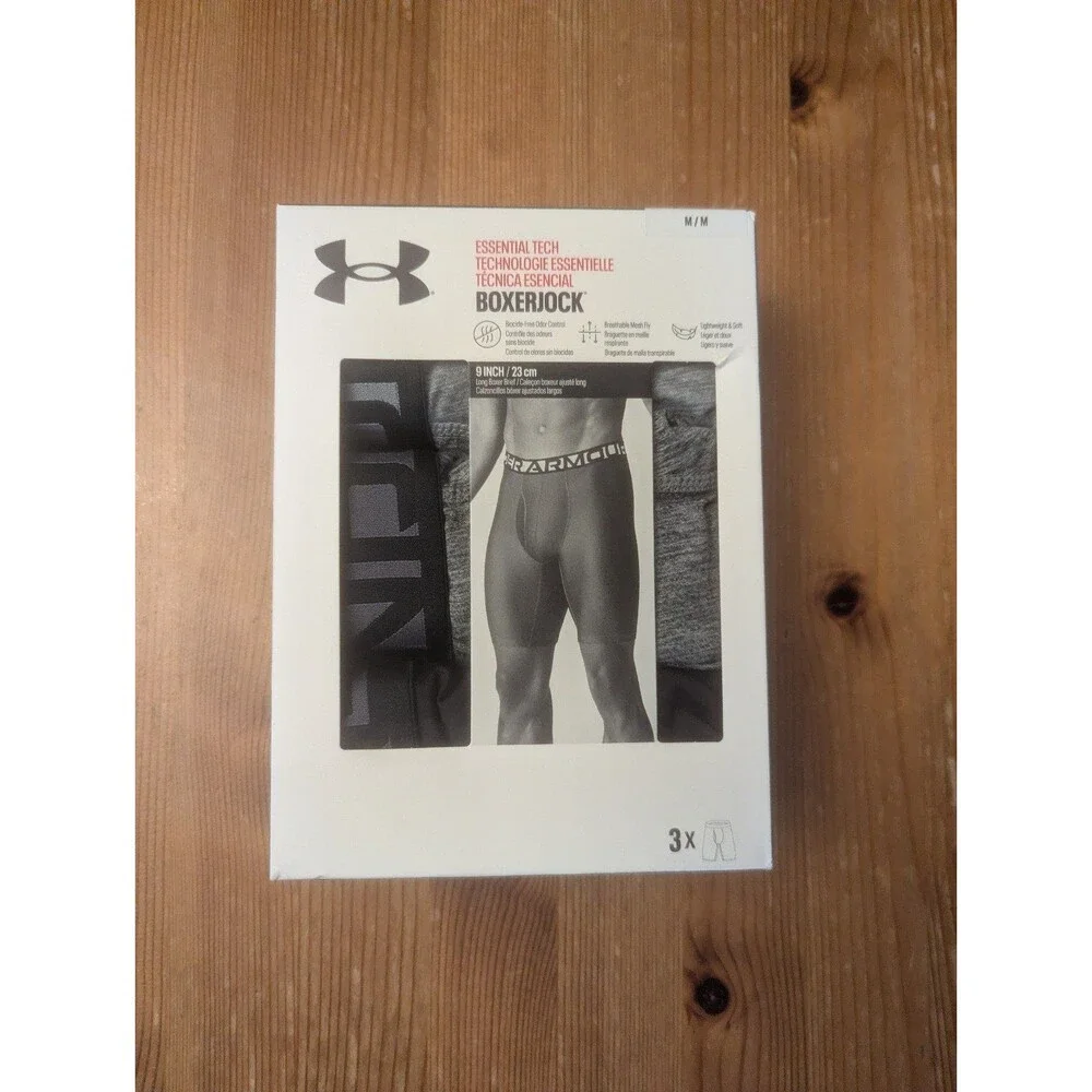 Under Armour Essential Tech Boxer Jock 3-Pack